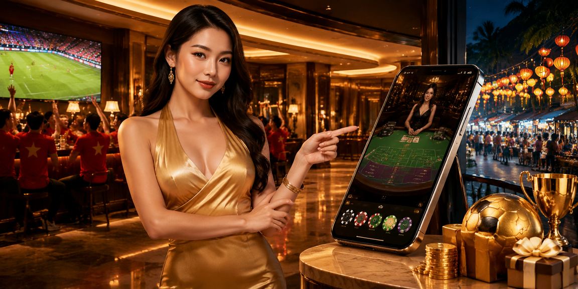 Bàn baccarat live casino trực tuyến tại vn58 dành cho người chơi Việt Nam